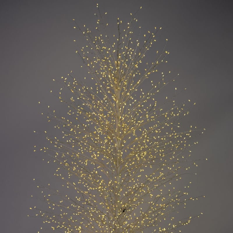 70.75" Pre-Lit White Birch Artificial Tree, Warm White LED Lights