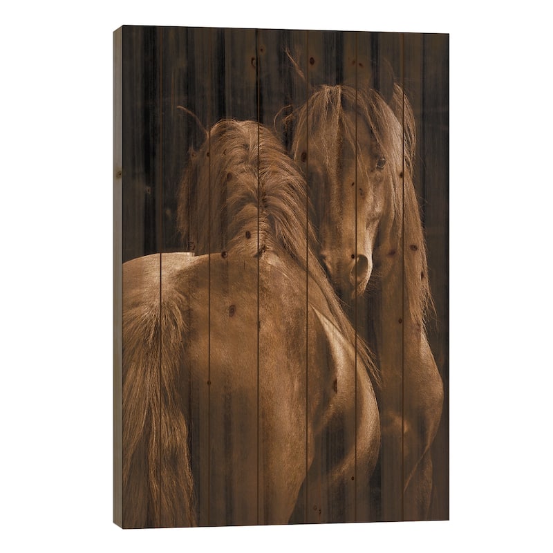 Tenderness I Print On Wood by Tony Stromberg - Multi-Color - 26x18x1.5
