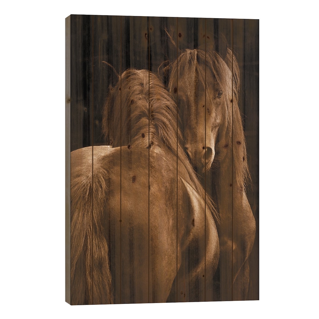 Tenderness I Print On Wood by Tony Stromberg - Multi-Color