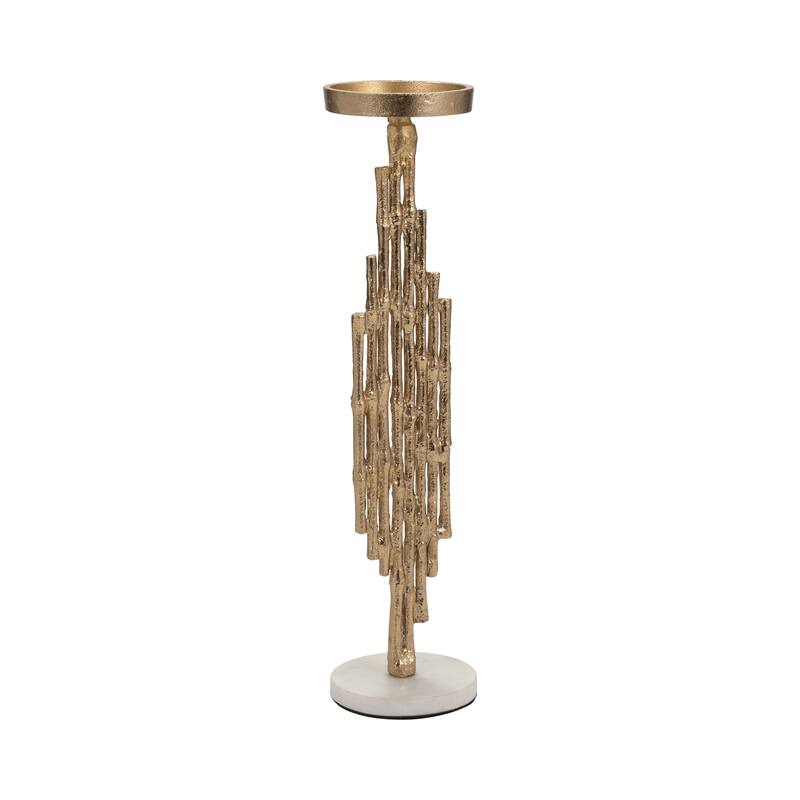 Sagebrook Home Elegance Redefined - Chic Sculptural Candle Holder for Enlightening Ambiance, Home Decor Statement Piece