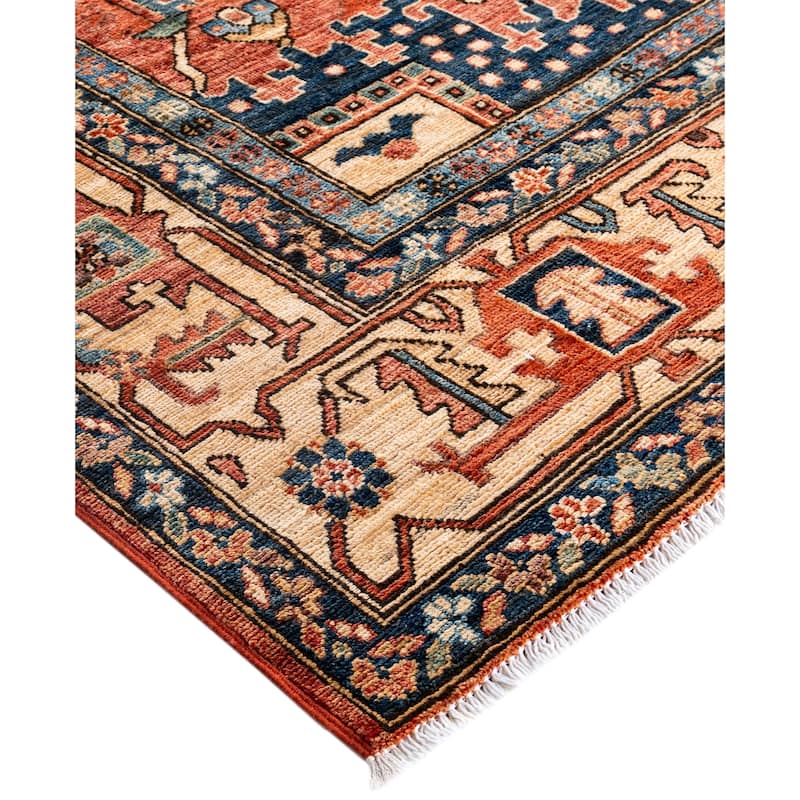 Serapi One-of-a-Kind Hand-Knotted Area Rug - Red - 9' 0" x 11' 9"