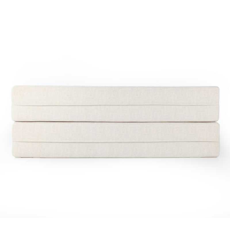 Cloud Upholstered Foldable Compressed Couch Convertible Sleeper Sofa Bed, Folding Boneless Couch with Pillows for Living Room