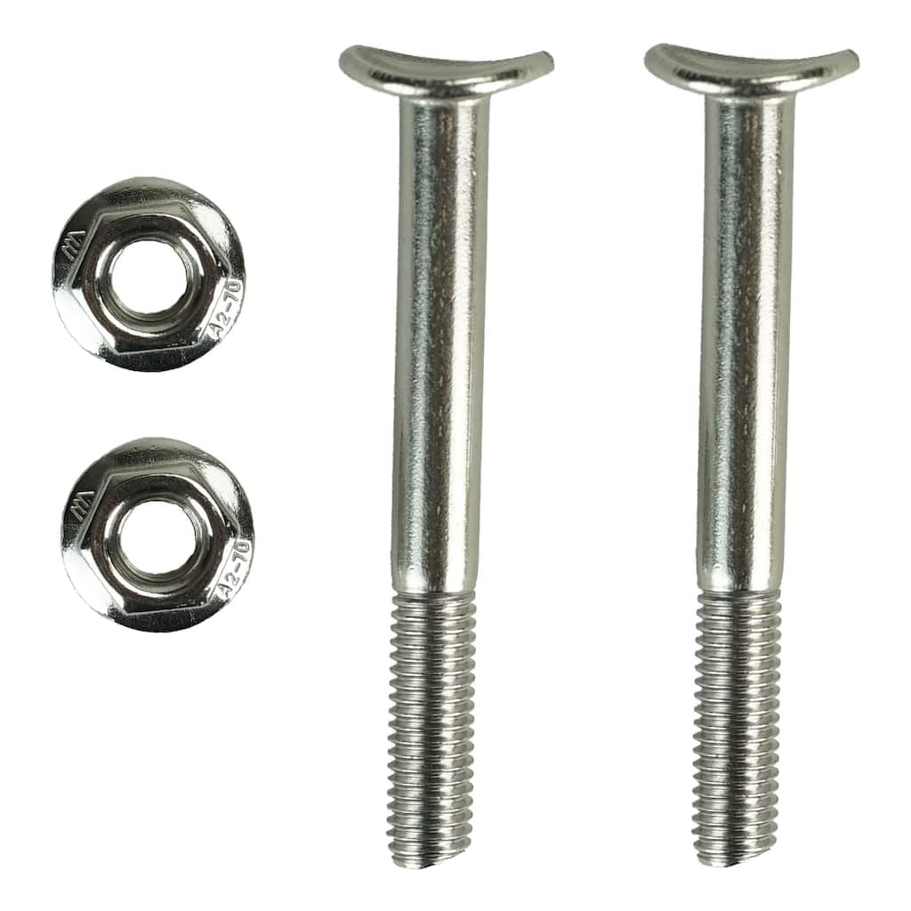 3" Convex Screw and Nut for Swimming Pool Handrails - Set of 2