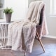 preview thumbnail 24 of 111, Chanasya Faux Fur Wolf Throw Blanket With Reversible Sherpa