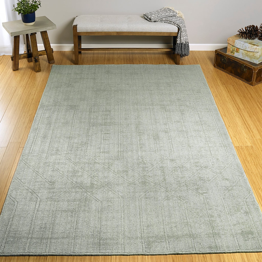 Hand-Loomed Polyester Moravec Rug