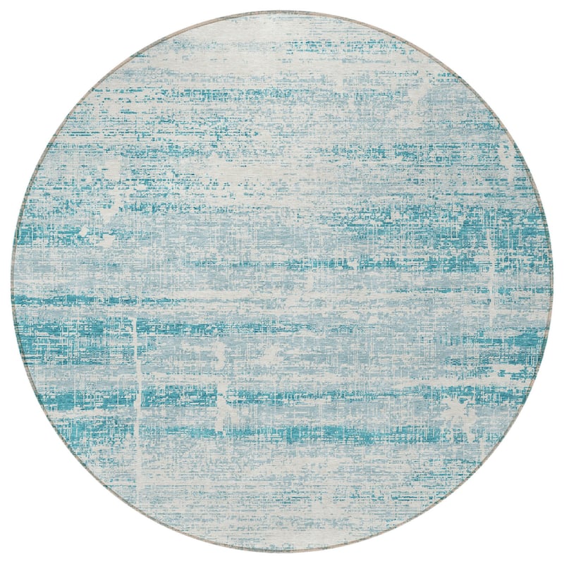 HomeRoots Abstract Transitional Rectangle Outdoor Rug
