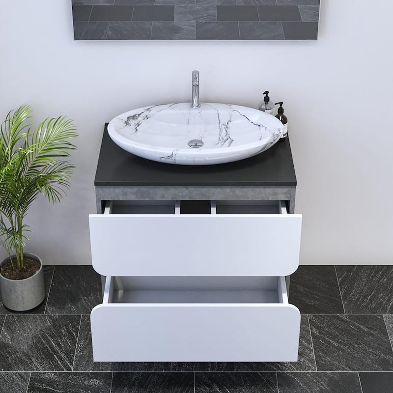 Azurro 2S 80 Floating Bathroom Vanity (32" Width)