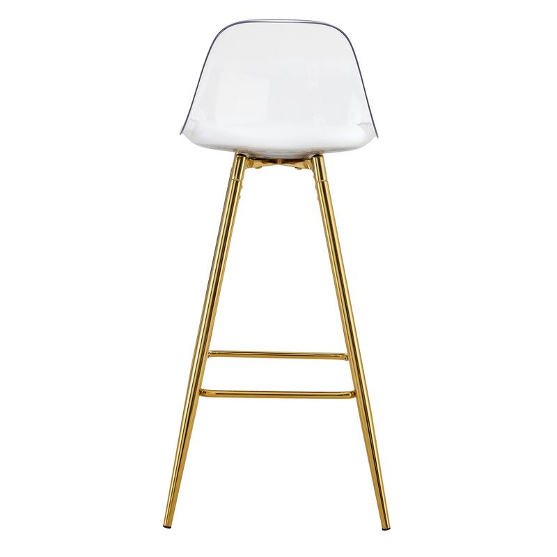 Roomfitters Upholstered Bar Chairs with Metal Legs, Small Accent Chairs for Dining or Living Room Use