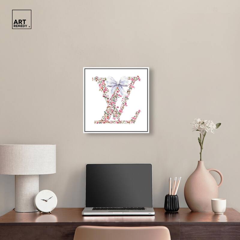 Makes Me Believe Bow Canvas by Art Remedy