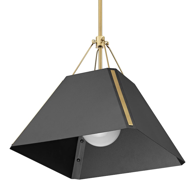 Wry Lighting Ranik 1-light Pendant in Brushed Champagne Brass