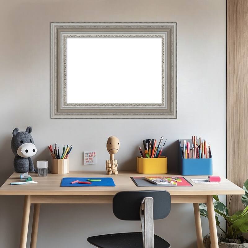 Amanti Art Parlor Black Framed Dry Erase Magnetic Board