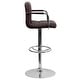 preview thumbnail 65 of 103, Quilted Vinyl Adjustable Chrome Bar Stool (Set of 2)