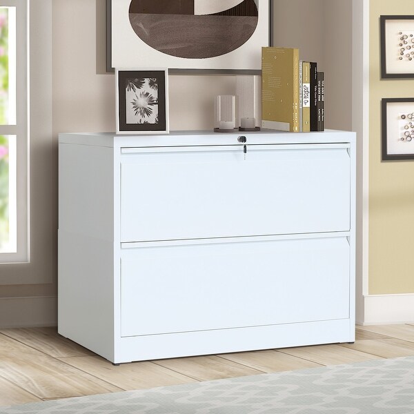 Merax Lateral File 2Drawer with Lock and Key On Sale