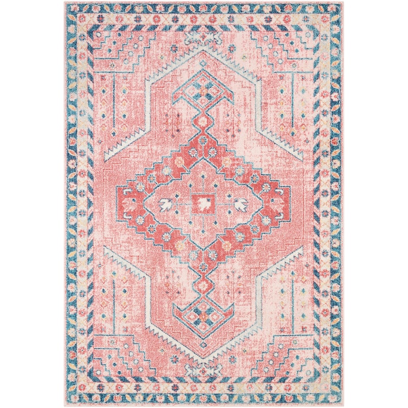 Livabliss Bruce Faded Tribal Medallion Area Rug