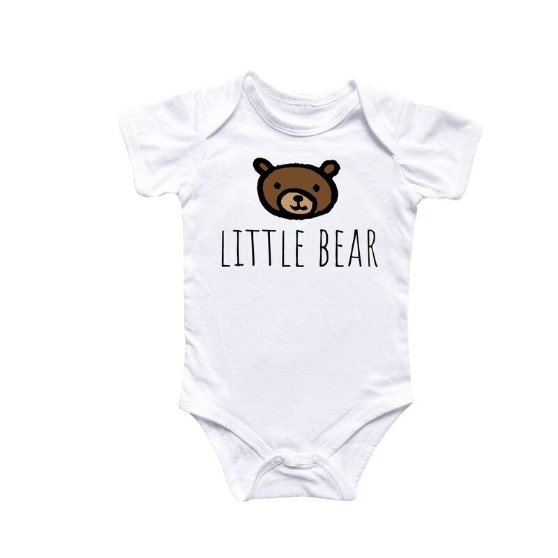 Little Bear - Baby Boy Girl Clothes Infant Bodysuit Funny Cute Newborn - Pink - 0-3M