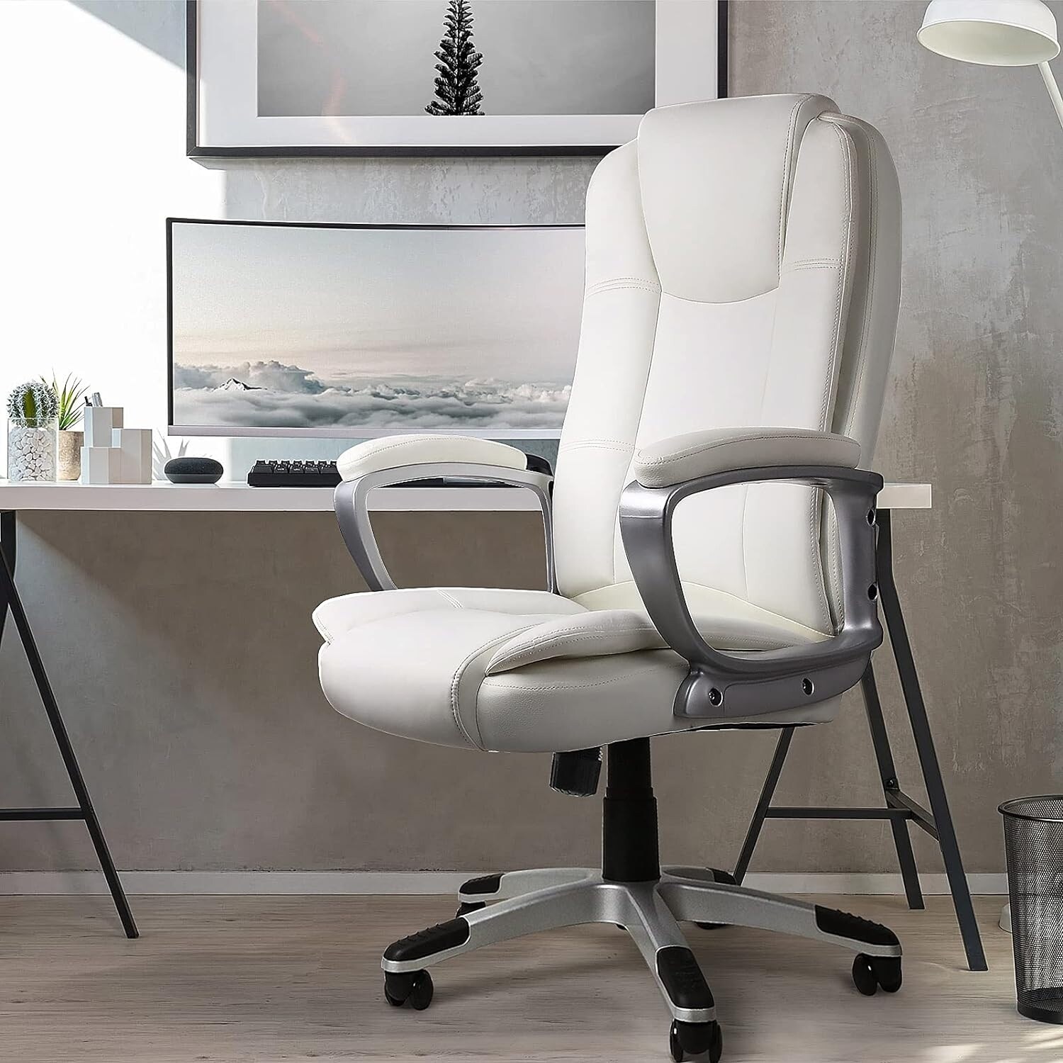 Bossin Big and Tall Office Chair High Back Executive Chair Ergonomic Adjustable Executive Leather Chair 400lbs On Sale Bed Bath Beyond 35025139