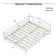 preview thumbnail 10 of 74, Montessori Solid Pine Floor Bed with Full-Length Safety Fence & Slatted Base by Harper&Bright Designs