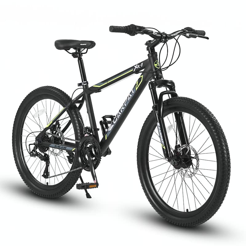 24 Inch Shimano 21 Speed Mountain Bicycle with Daul Disc Brakes