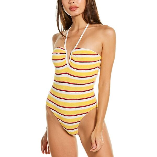 Solid Striped The Heather Halter One Piece Overstock