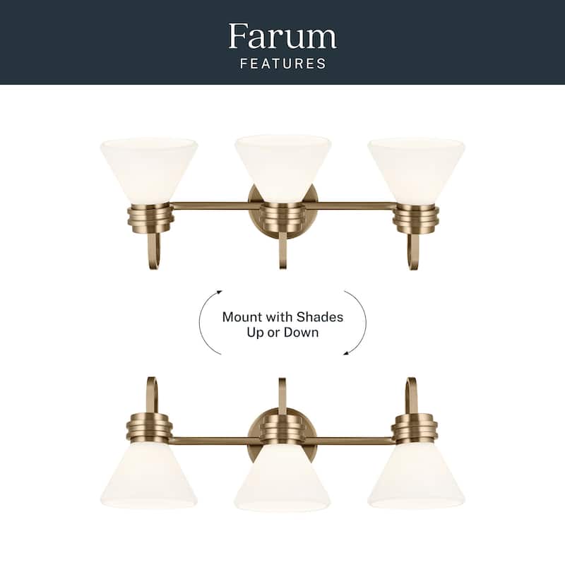 Kichler 55155 Farum 3 Light 26" Wide Vanity light