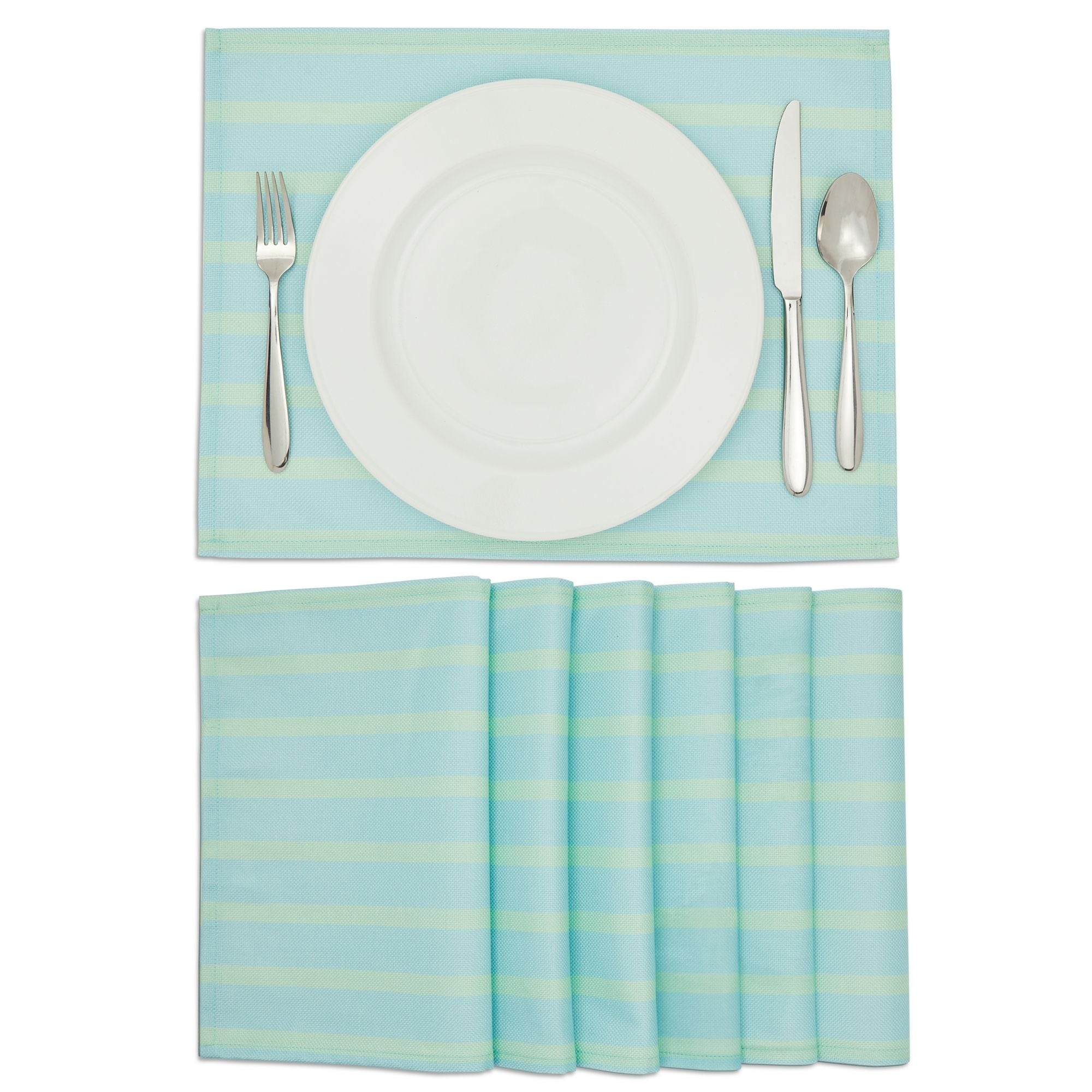 4th of July Day Holiday Placemats for Kitchen Dining Table Set of 6 Gifts Blue 