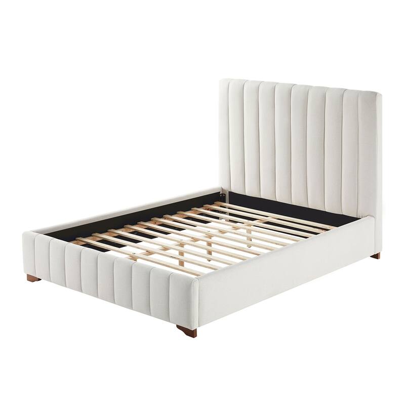 Queen Size Modern Bed Frame Upholstered Queen Bed Frame Platform