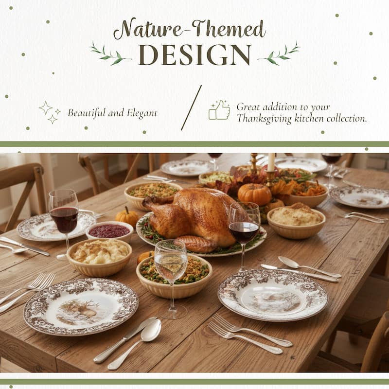 Spode Woodland Dinner Plate Animal Motifs