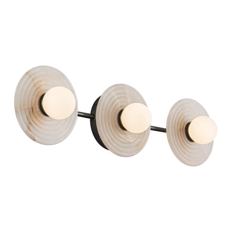 Alora Lighting WV346322 Dahlia 3 Light 22" Wide 3000K LED Vanity Light - Urban Bronze / Alabaster