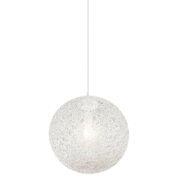 slide 2 of 8, Kovacs P5570 Entwined 1 Light 16" Wide Pendant with Rattan Shade