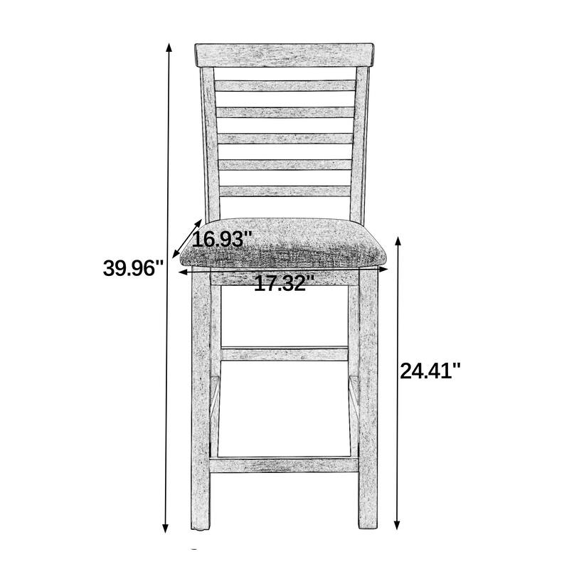 Minimalist Side Table Coffee Table Breakfast Nook, 5-Piece Dining Set with 4 Ergonomic Dining Chairs, Grey