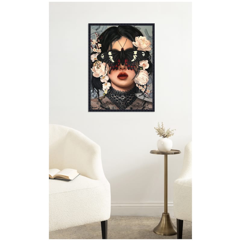 Kate and Laurel Whither Is Fled The Visionary Gleam Where Is It Now by Charlotte Brindley Framed Canvas Wall Art Print