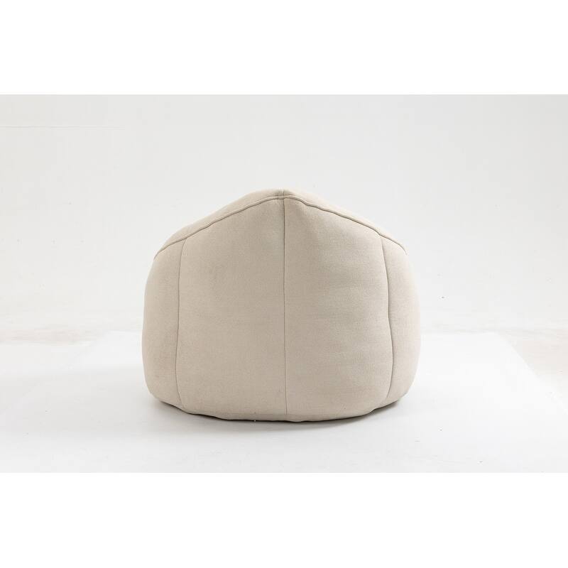 Bean Bag Chair w/Foot Stool in Multiple Colors, Giant Foam-Filled Furniture-Maximum Comfort Bean Bag