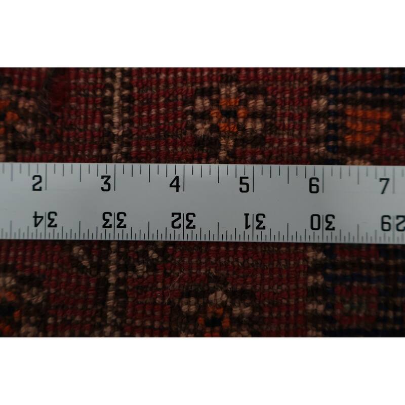 Hand Knotted Oriental 100% Wool Carpet Traditional Tribal Oranges & Rust Qashqai Area Rug - 7' 3'' X 4' 9''