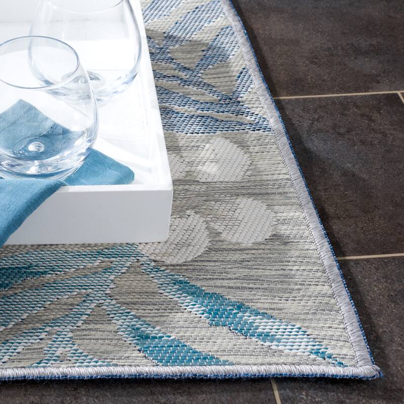 SAFAVIEH Sunrise Tracy Indoor/Outdoor Waterproof Rug