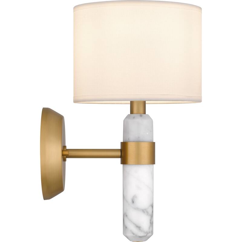 Kimberly 1-Light Brushed Weathered Brass Wall Sconce