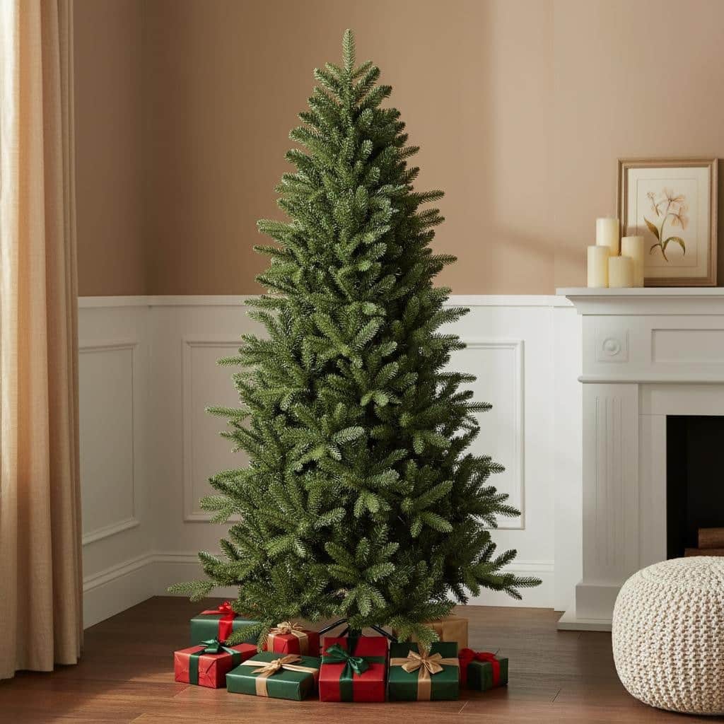 HomeRoots 6' Full Spruce Christmas Tree - Green - 43.00 in. x 72.00 in. x 43.00 in.