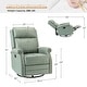 preview thumbnail 22 of 34, Alina Modern 20''w Genuine Leather Swivel Rocker Nursery Manual Recliner Chair with Rolled Arms by HULALA HOME