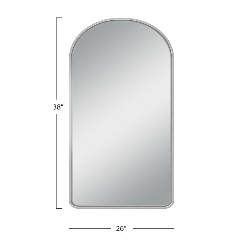 Modern Aluminum Alloy Wall-mounted Rectangular/Arched Deep Mirror