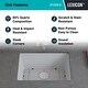 preview thumbnail 7 of 8, Lexicon Undermount Quartz 23 Inch Single Bowl Kitchen Sink Kit
