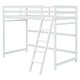 preview thumbnail 18 of 16, Modern Twin Size High Loft Bed with Inclined Ladder and Guardrails for Bedroom