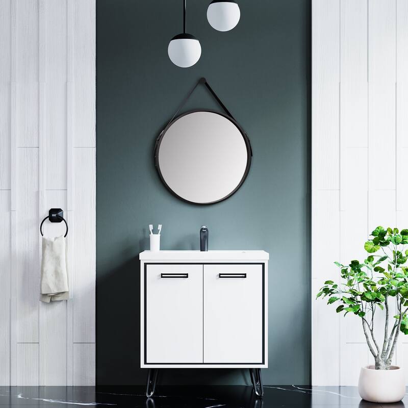 Goodrich 36" High Sling Mirror - Round 24" Diameter