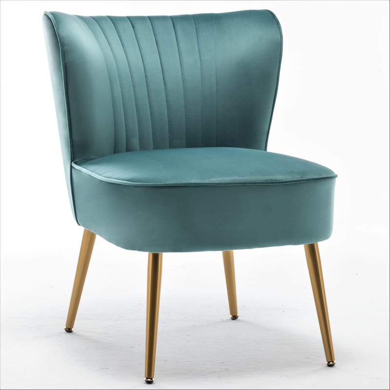 Us Pride Furniture Sauter 23.2" Wide Mid-Century Modern Microfiber Accent Chair