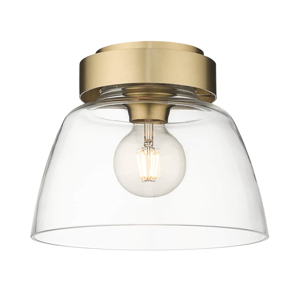 Golden Lighting 0314-FM10 CLR Remy 10" Wide Flush Mount Ceiling