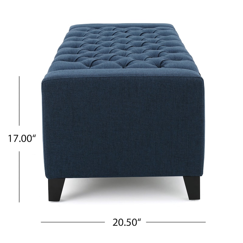 Hikaru Fabric Storage Ottoman by Christopher Knight Home