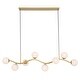 preview thumbnail 2 of 3, Minka Lavery 3747 Curven 8 Light 54" Long Abstract Linear Chandelier