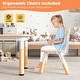preview thumbnail 12 of 31, Gymax Kids Height Adjustable Table and 4 Chairs Set with Graffiti