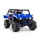 preview thumbnail 18 of 33, Kids Electric Ride-On Car with Remote and Adjustable Speeds - 40" x 27" x 25" Blue