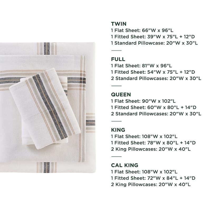 Woolrich Cotton Flannel Sheet Set