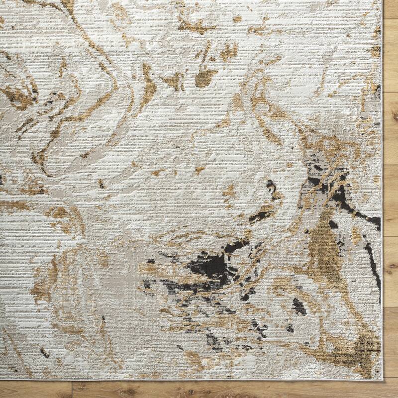 Livabliss Allegro Casual Abstract Marble Area Rug