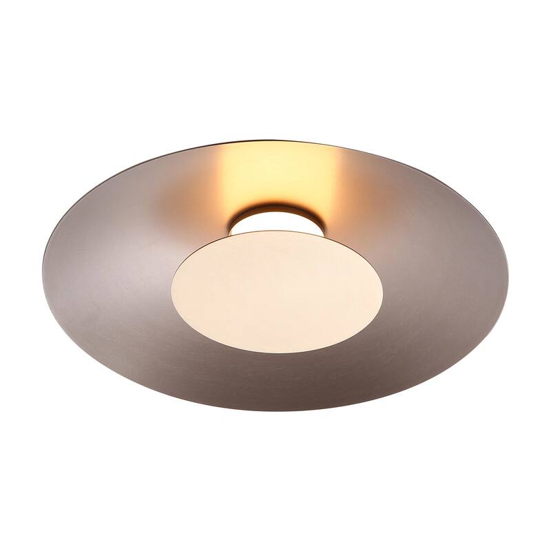 Golden Lighting 6400-FM12 CS Luma 12" Wide Semi-flush Ceiling Fixture